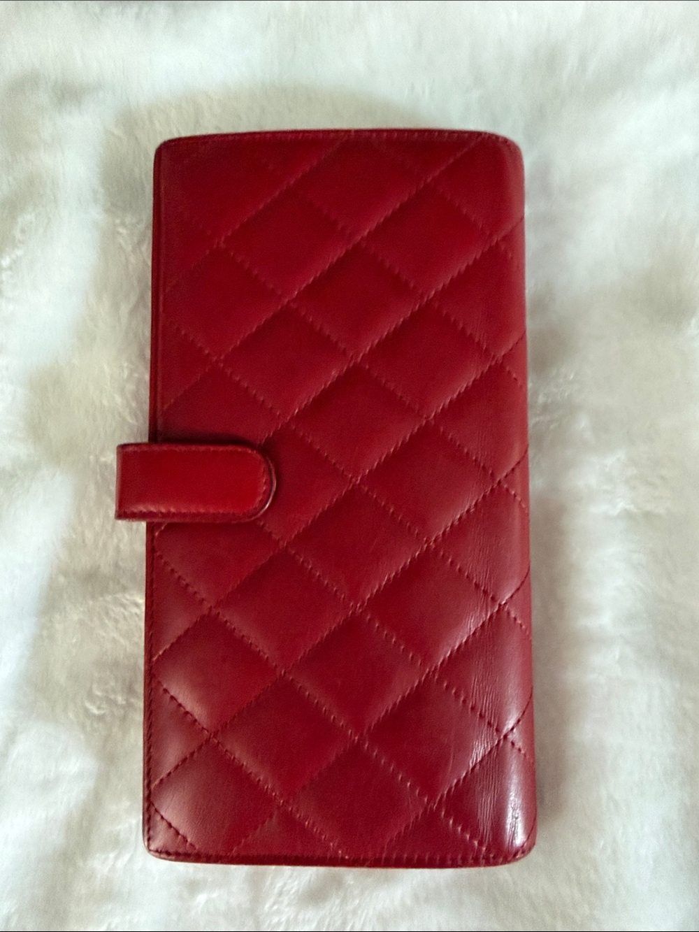 CHANEL Cambon Ligne Red Quilted Large CC Wallet - Picture 4 of 11